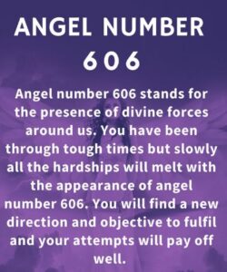 606 angel number meaning